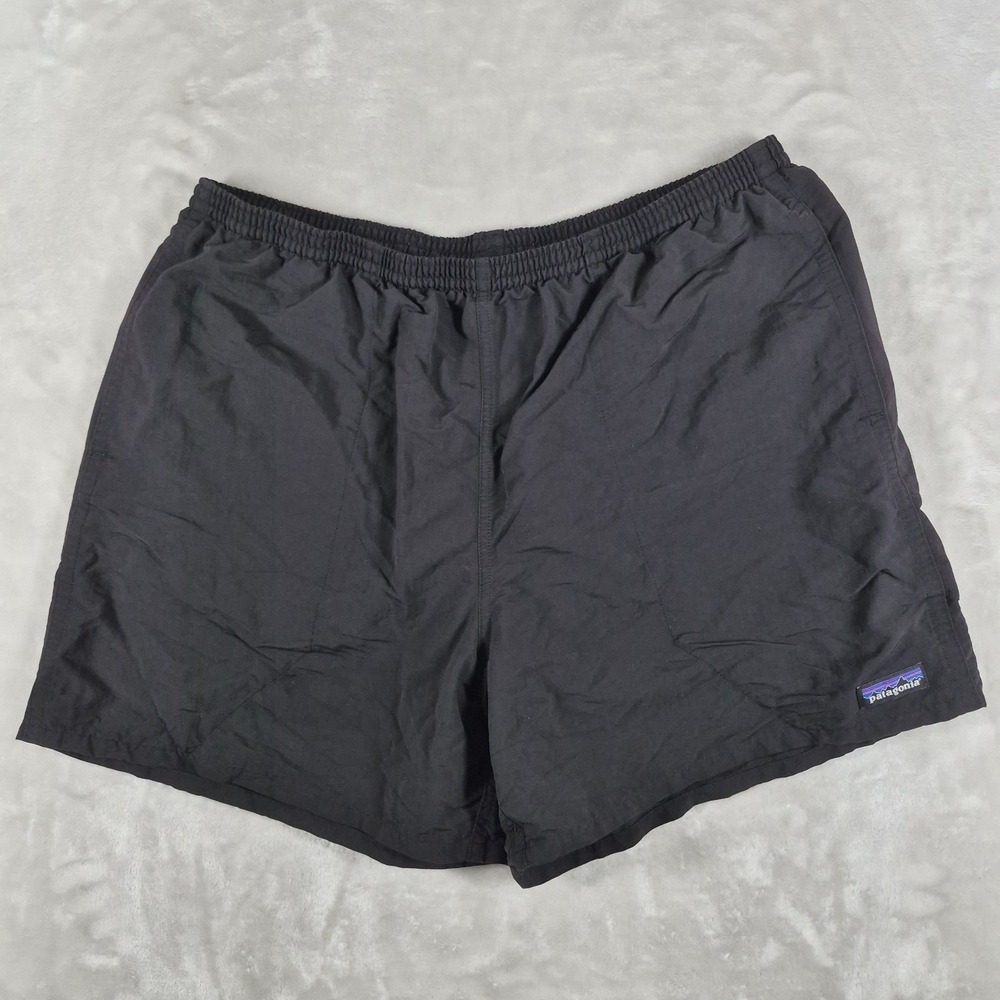 Patagonia Baggies Shorts Men's XL Black 5" Inseam Lined Casual Beach Swim Hybrid